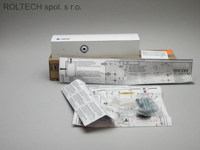 TS 2000 V - BC , bílá RAL9016,dveřní zavírač