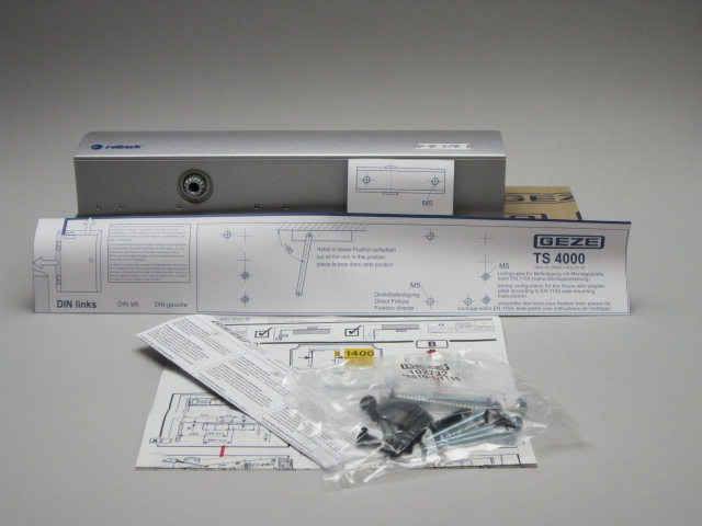 TS 4000 , stříbrný-dveřní zavírač