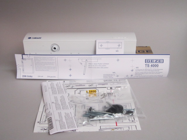 TS 4000 , RAL 9016,bílá - dveřní zavírač