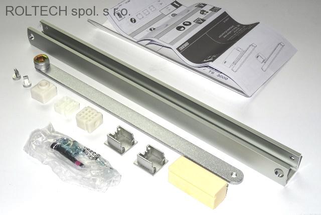 Kluzná lišta T - Stop TS 3000/5000 v barvě stříbrné