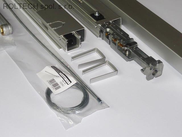 Kluzná lišta BG ISM vč.koordinace - stříbrná , 30 mm - stavební výška