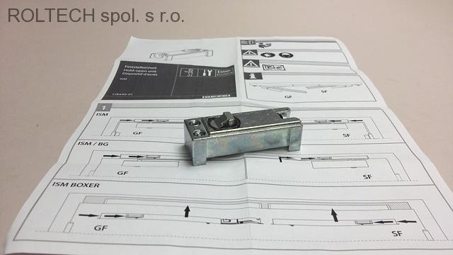Stavěcí jednotka pro ISM kluznou lištu - přejezdná , lze použít i pro lištu