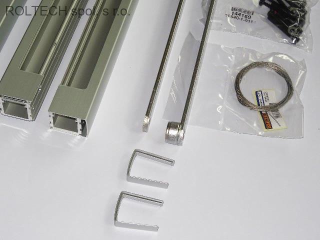 Kluzná lišta ISM vč.koordinace - stříbrná pro TS 5000 lze i TS 3000